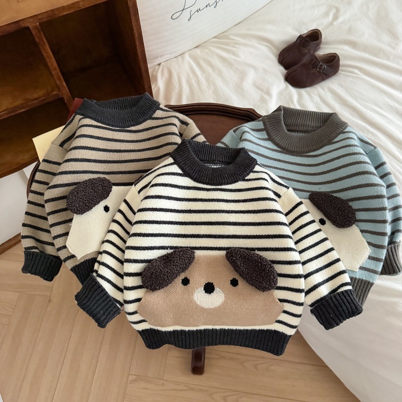 Baby Clothing Jumper - Lovely Cartoon Dog Pattern Children Fall