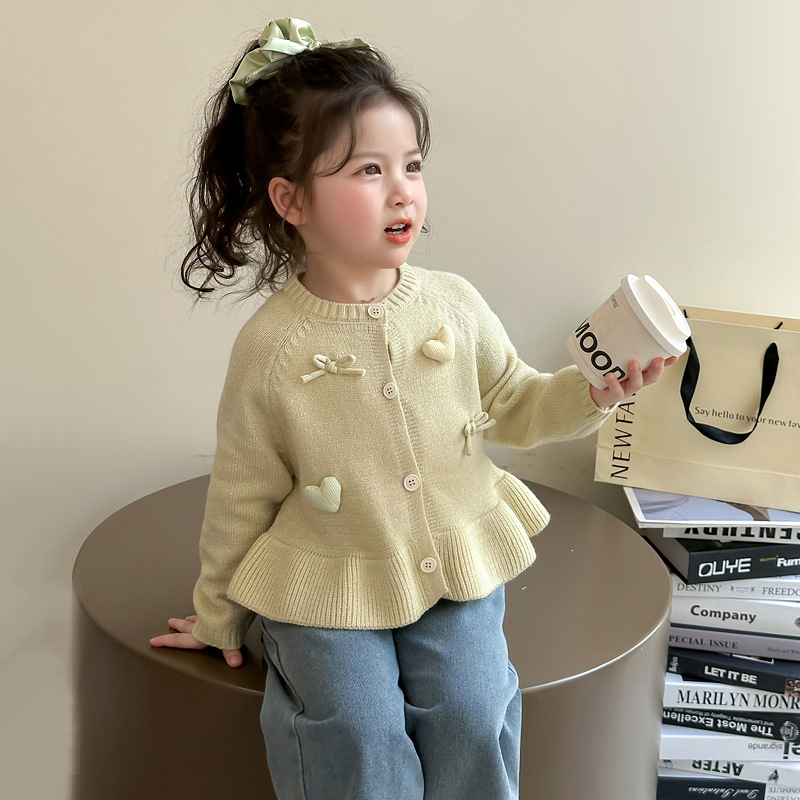 Baby Clothing Jumper - Girls cardigan jacket jumper spring autumn