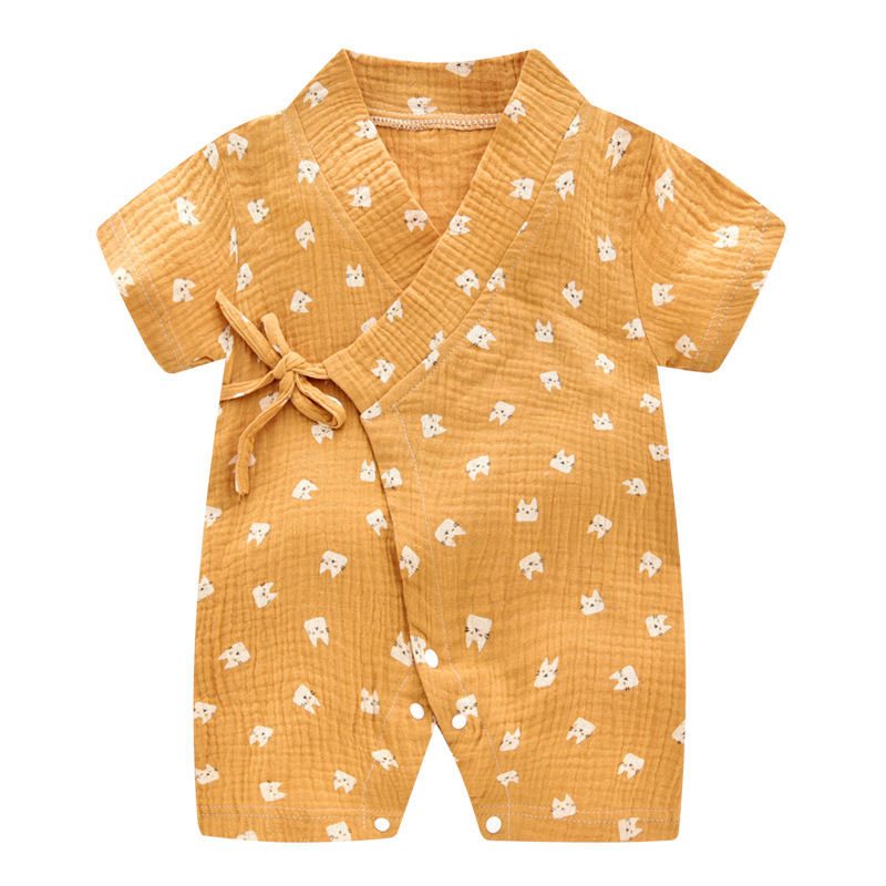 Baby Clothing Online - Baby Summer Jumpsuit Newborn Muslin Cotton
