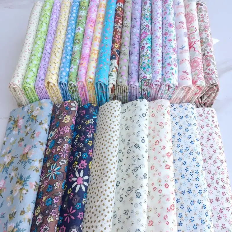 Baby Clothing Fabric - Pure cotton countryside floral print fabric