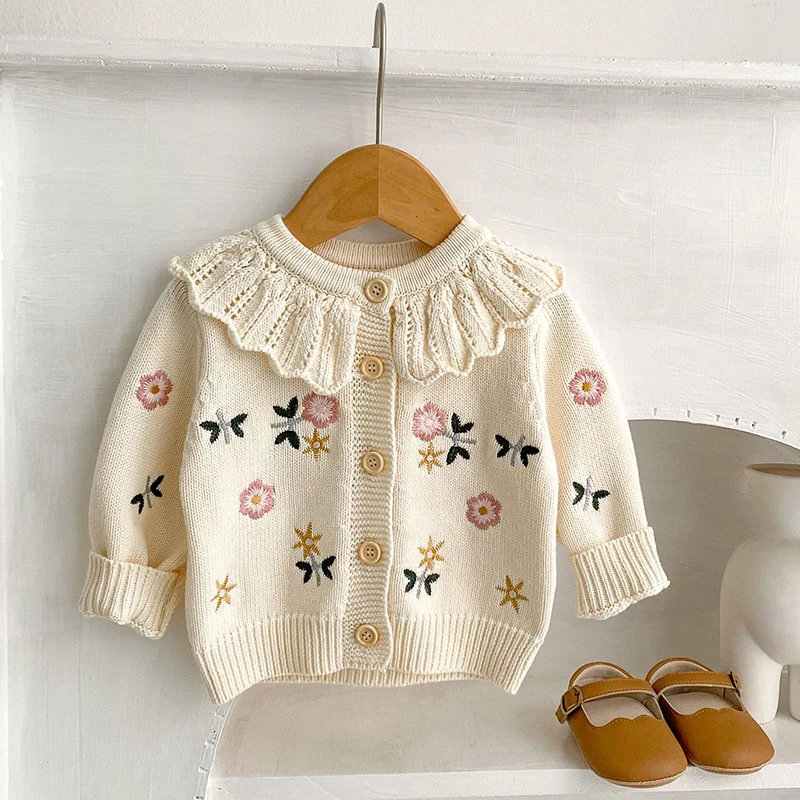 Baby Girl Clothing Zara - Autumn Cardigan Versatile Girl Baby Childrens