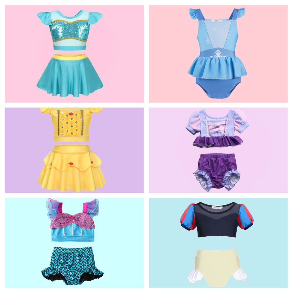 Baby Clothing Patterns - Summer Girl Split Swimsuit Children's Vacation