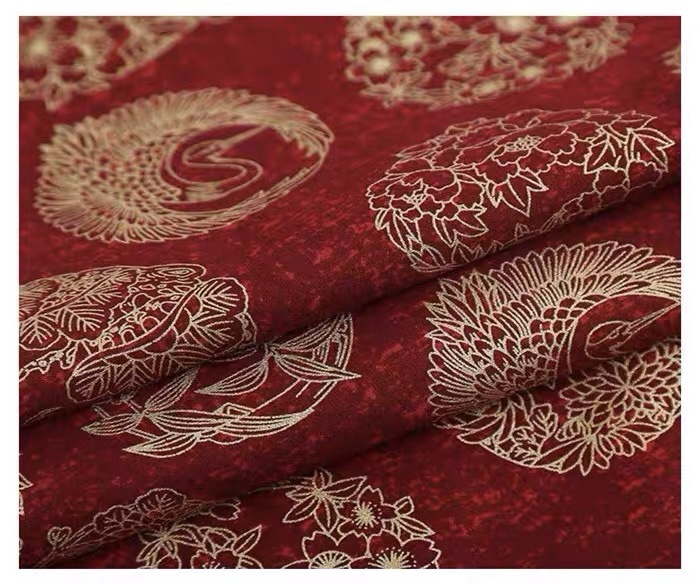 Bronzing Japanese Print Fabric - Baby Clothing Patterns 评论和价格