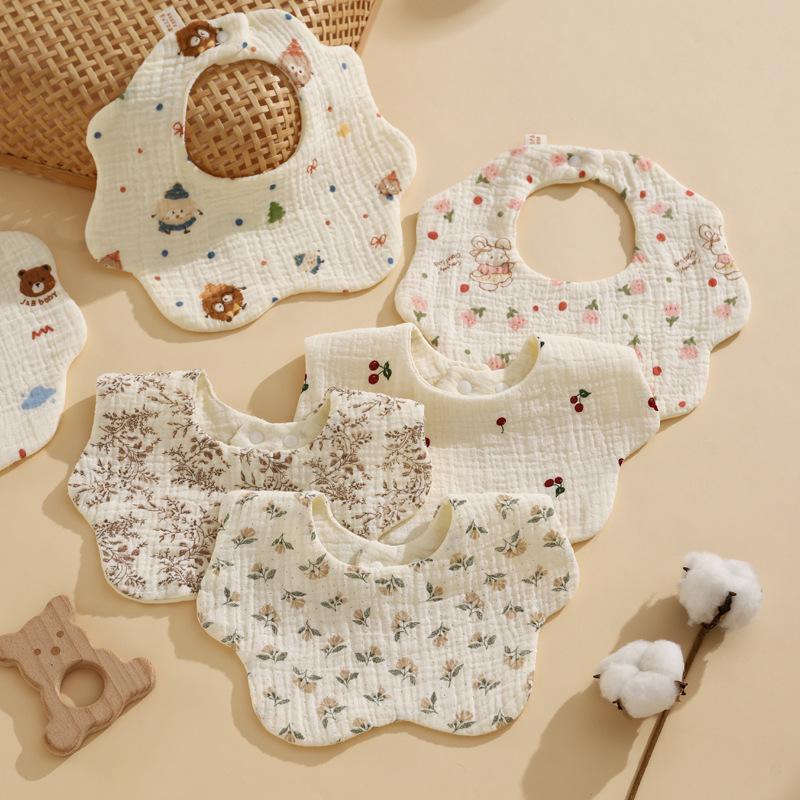 ✰✪1PC Baby Bibs Cotton Newborn - Baby Clothing Fabric 评论和价格