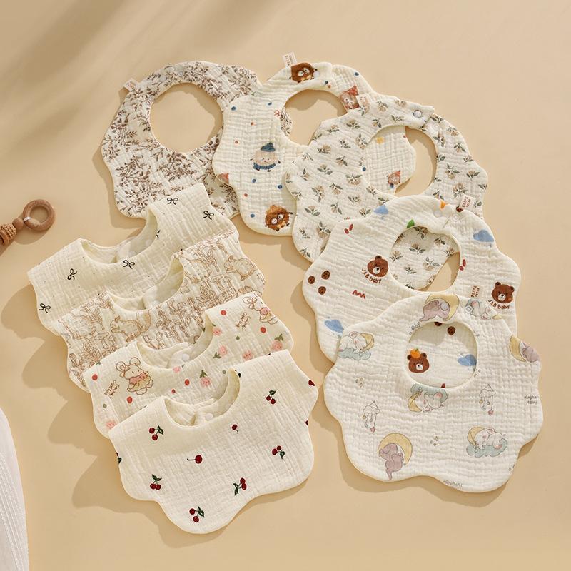 ✰✪1PC Baby Bibs Cotton Newborn - Baby Clothing Fabric 评论和价格