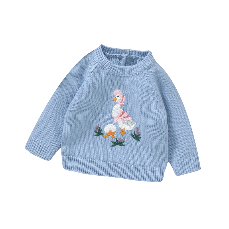 Autumn Baby Sweater Cute Embro - Baby Clothing Jumper 评论和价格