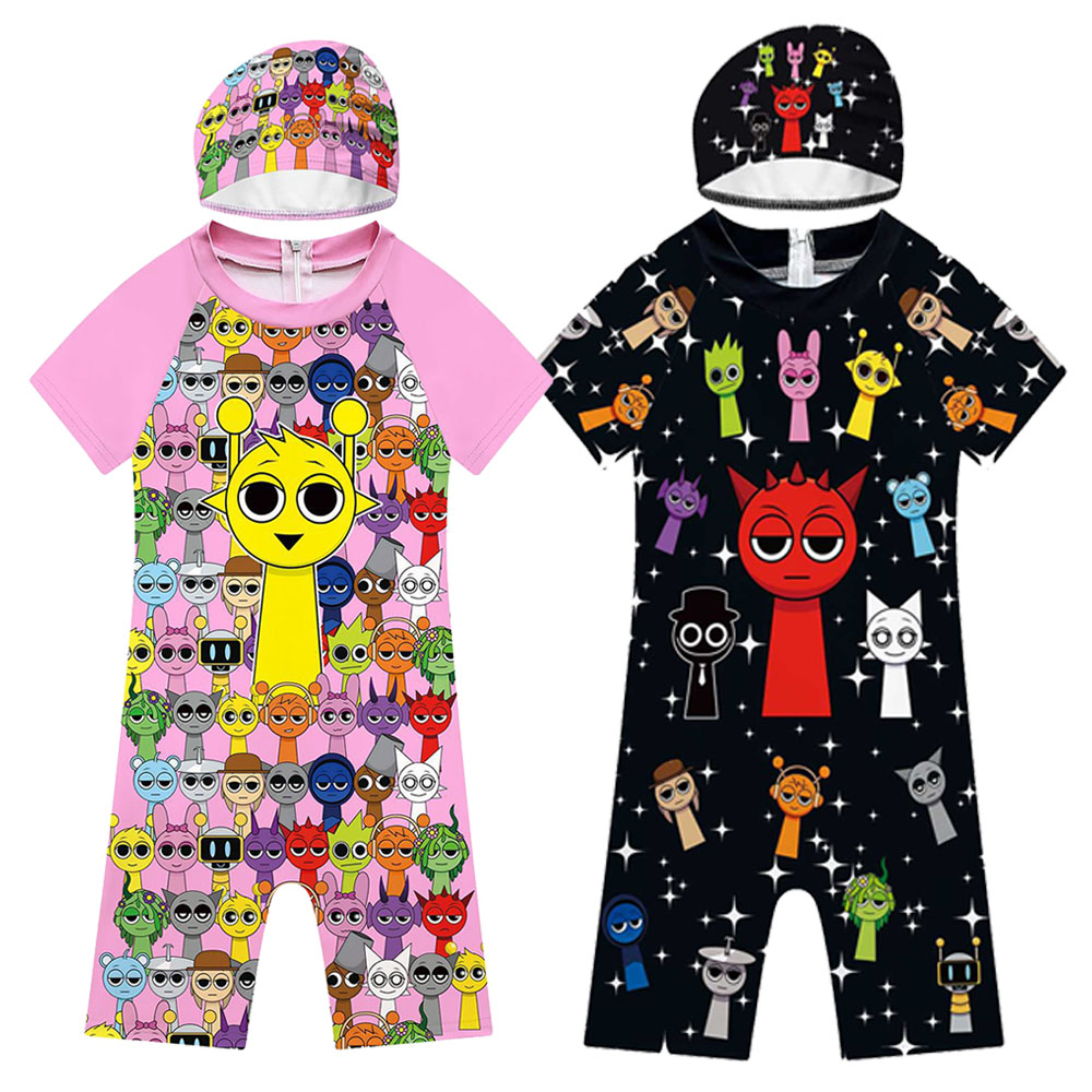 Summer Sprunki Plush Swimwear  - Baby Clothing Online 评论和价格