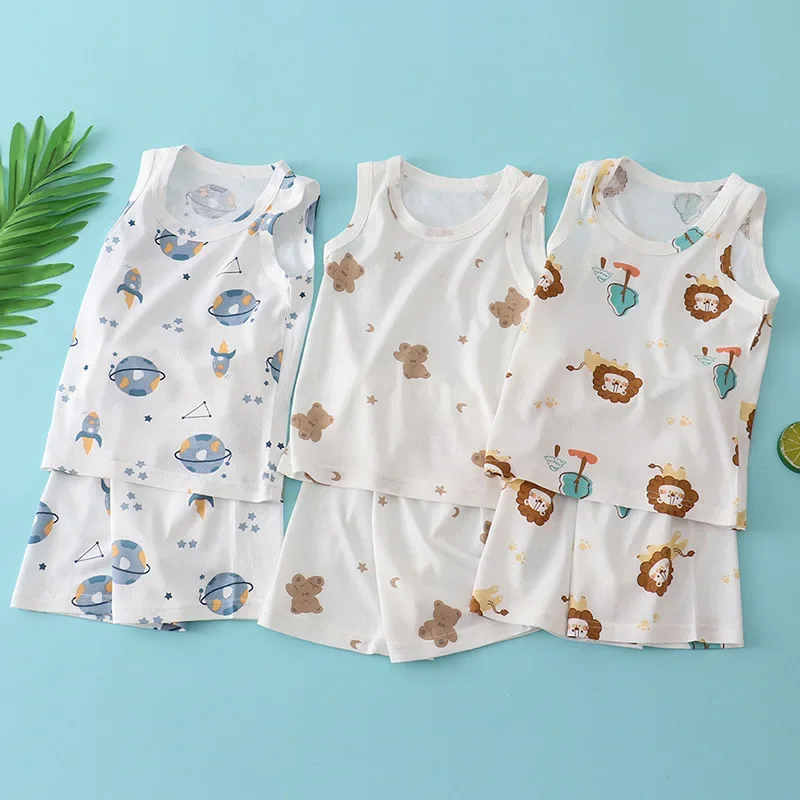 Kids Bamboo Cotton Vest Suit S - Baby Clothing Patterns 评论和价格
