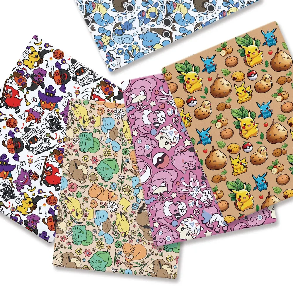 Pokemon Cartoon Fabric140*50cm - Baby Clothing Fabric 评论和价格