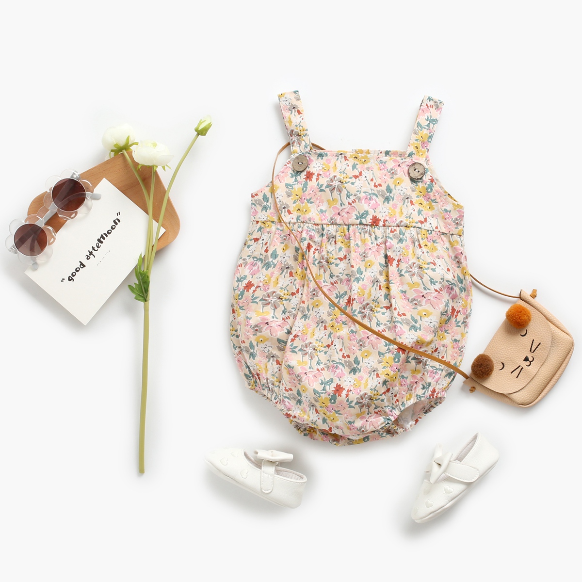 Baby Strap Bodysuits Floral In - Baby Clothing Pk 评论和价格