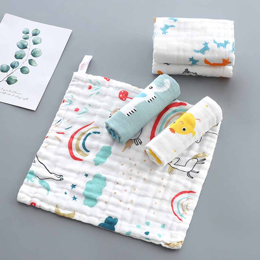 1pcs/5pcs Baby Face Towel Musl - Baby Clothing Fabric 评论和价格