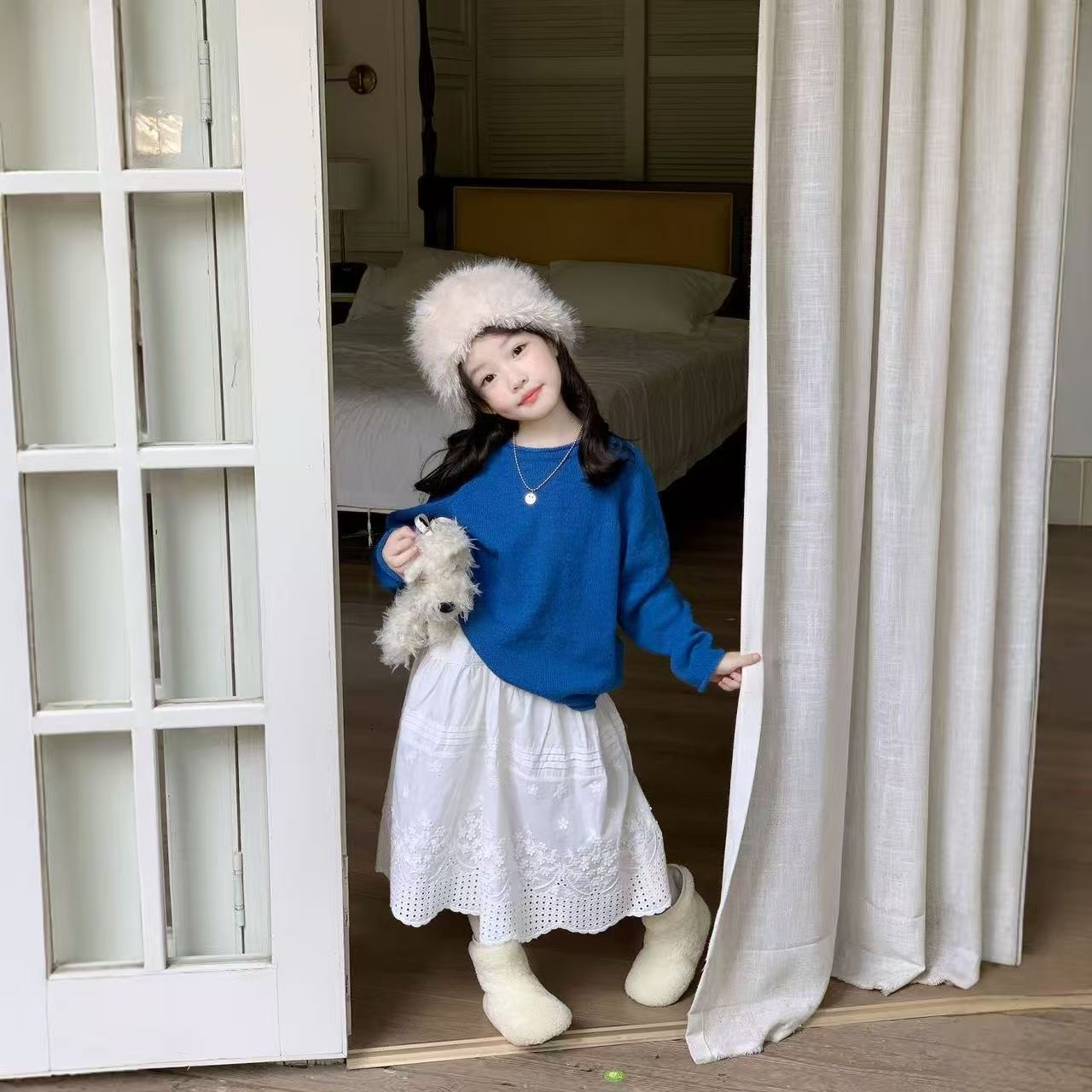 Spring Autumn Baby Girls Knitt - Baby Clothing Jumper 评论和价格