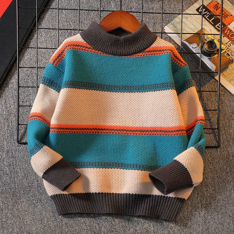 Boys Knitted Sweater New Winte - Baby Clothing Jumper 评论和价格