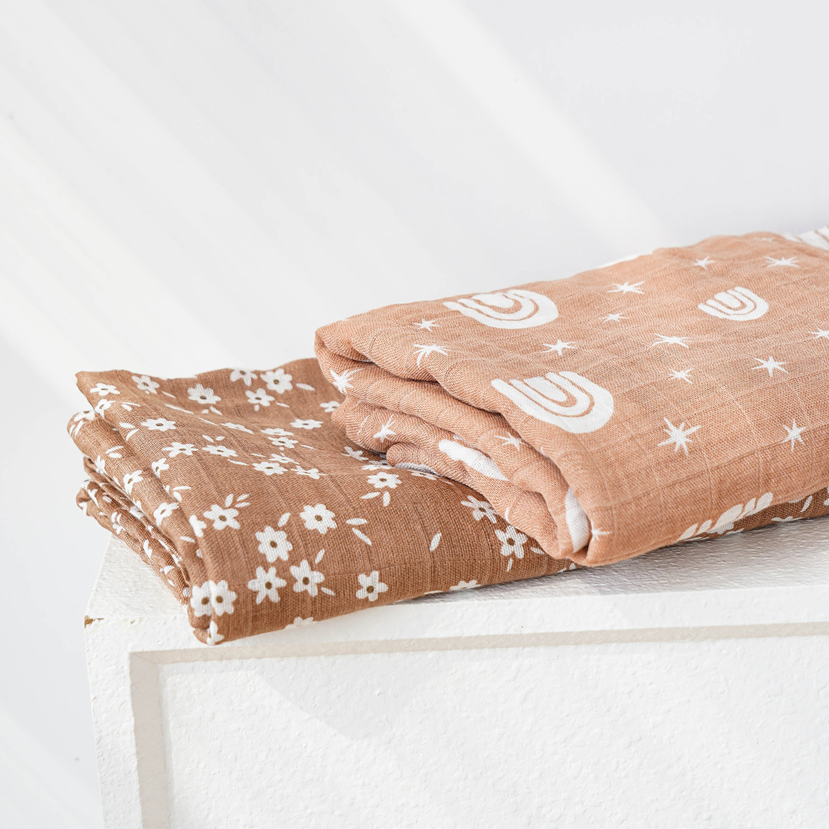 120x110cm 2 Layers Baby Muslin - Baby Clothing Fabric 评论和价格